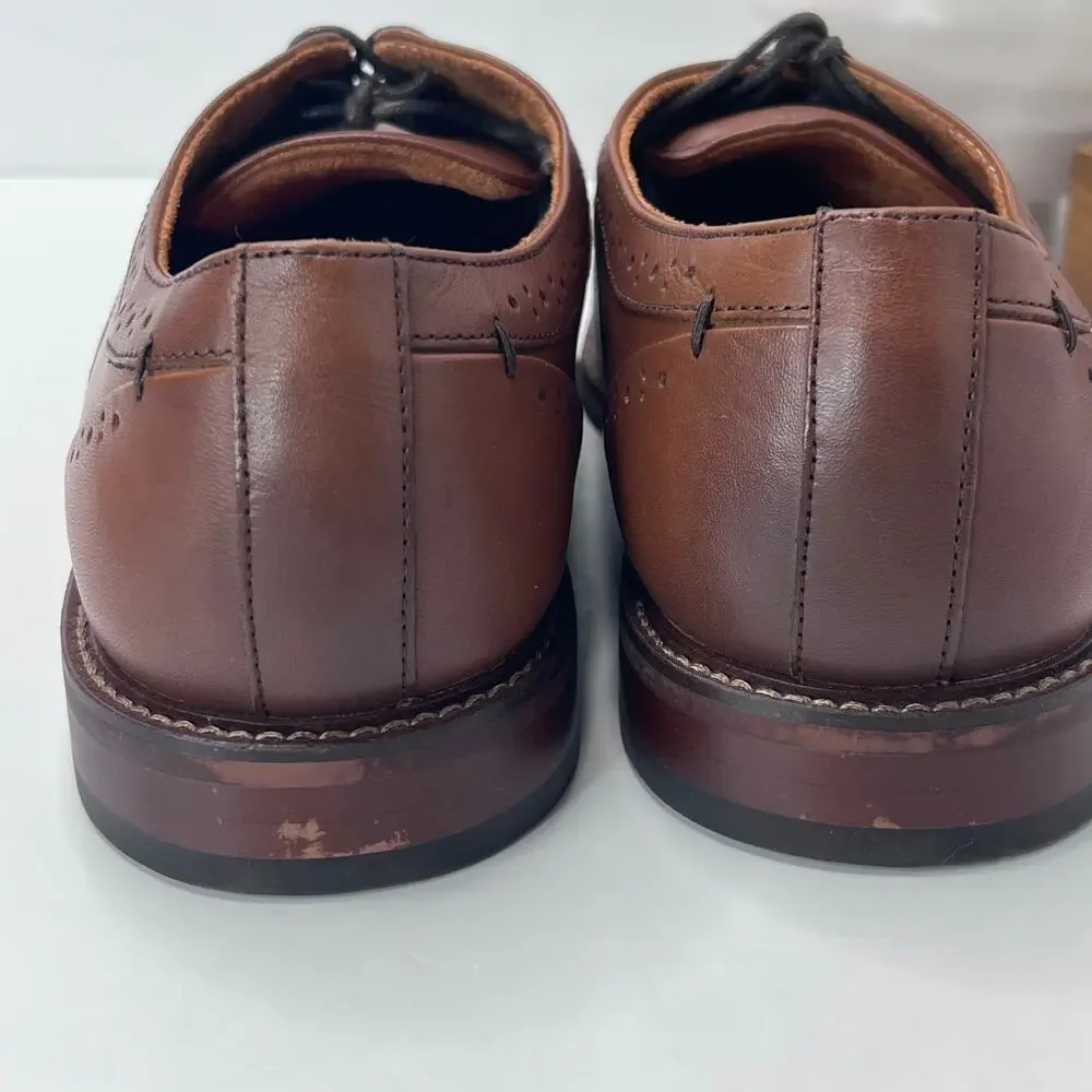 Stacy Adams Maddox Cap Toe Leather Oxford Dress Shoes Brown Men's 13M